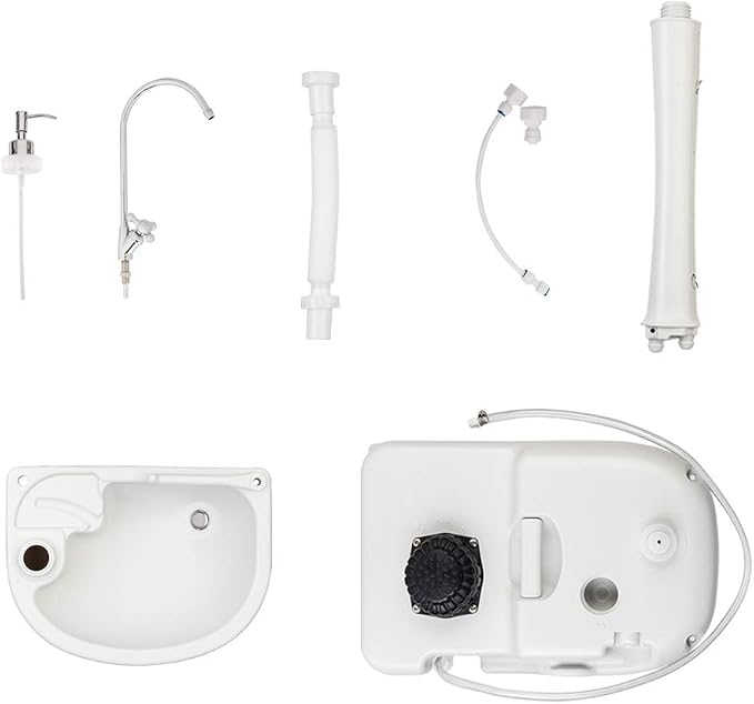 VINGLI Upgraded Portable Sink| Rolling Hand Wash Basin Stand - Image 8