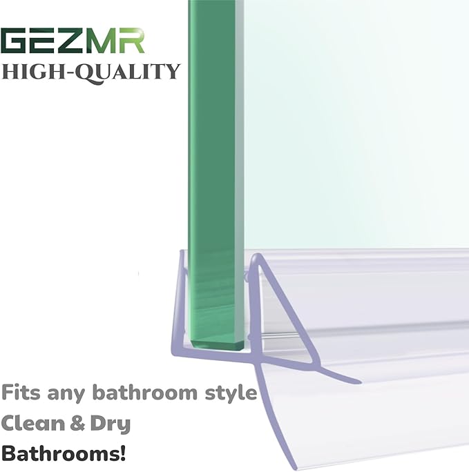 2-Pack Shower Door Bottom Seal Glass Shower Door Seal Strip - Image 3