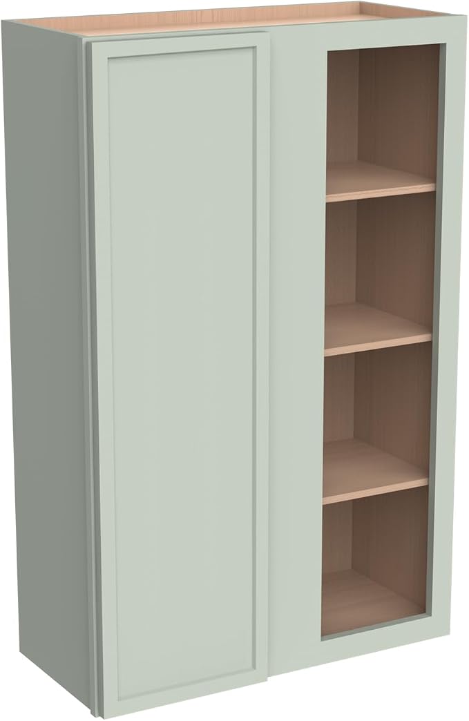 Solid Hardwood Wall Blind Corner Cabinets, Adjustable Shelves, Soft-Close Doors - Image 7