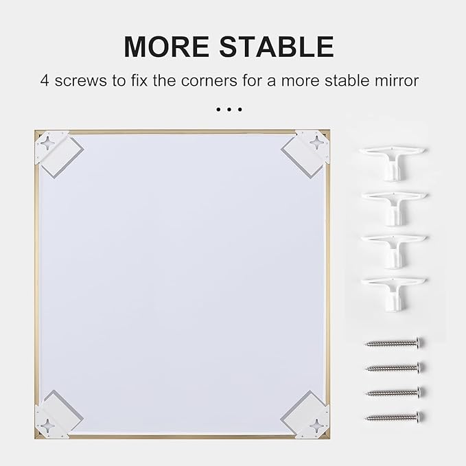 20x40 Inch Gold Bathroom Mirror - Image 7