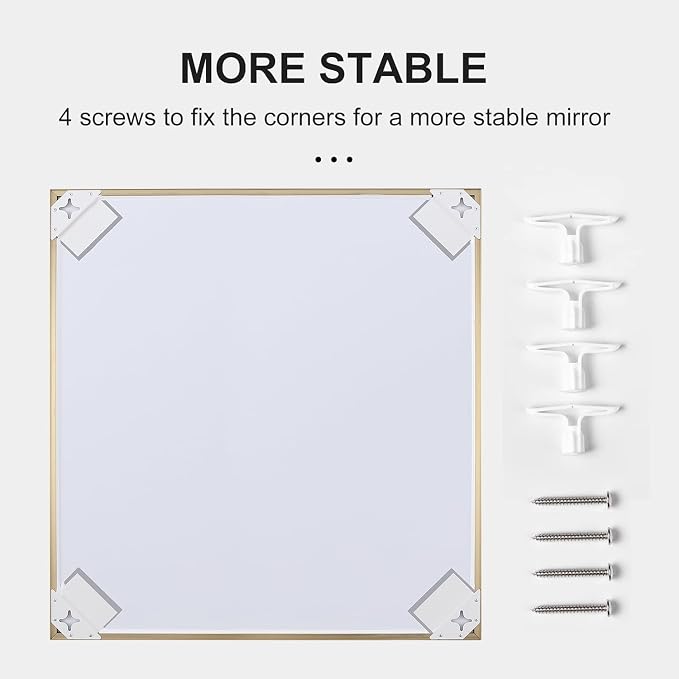 24x40 Inch Gold Bathroom Mirror - Image 7