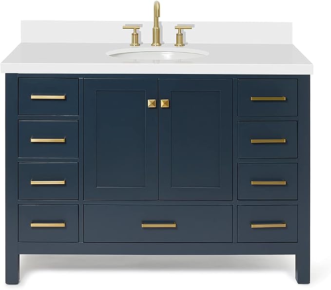 ARIEL 49" Midnight Blue Bathroom Vanity by Ariel