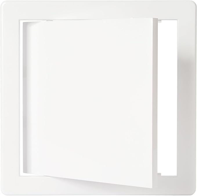 8" x 8" White Plastic Access Panel. Service Shaft Door Panel. Plumbing - Image 6