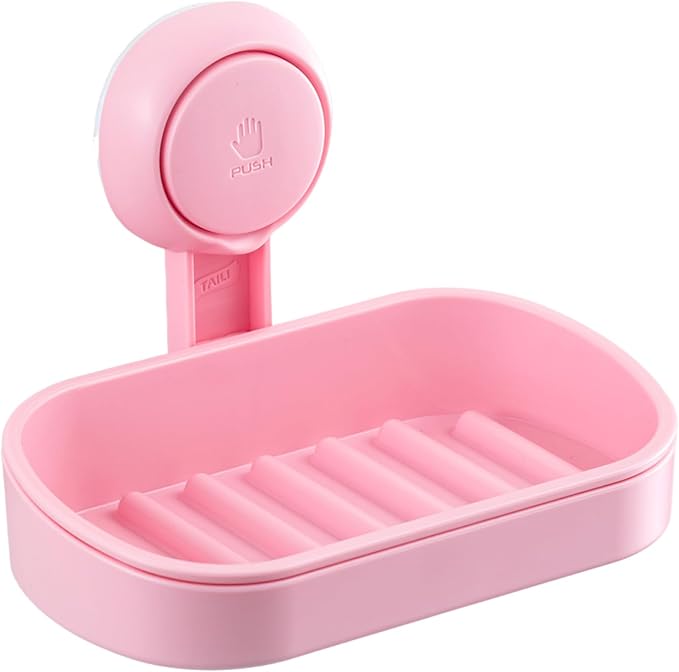 TAILI Soap Dish Bar Holder Suction Cup, Soap Saver by TAILI