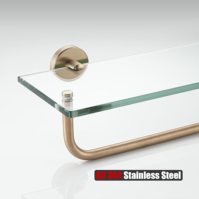 JQK Bathroom Glass Shelf, Shelf - Image 9