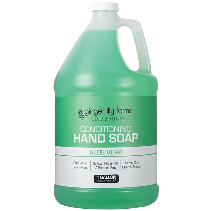 Ginger Lily Farms Club & Fitness Conditioning Liquid Hand Soap Refill, 100% by GingerLilyFarms