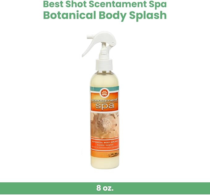 Best Shot Scentament Spa Botanical Body Splash, Detangler Spray, Hypoallergenic - Image 2