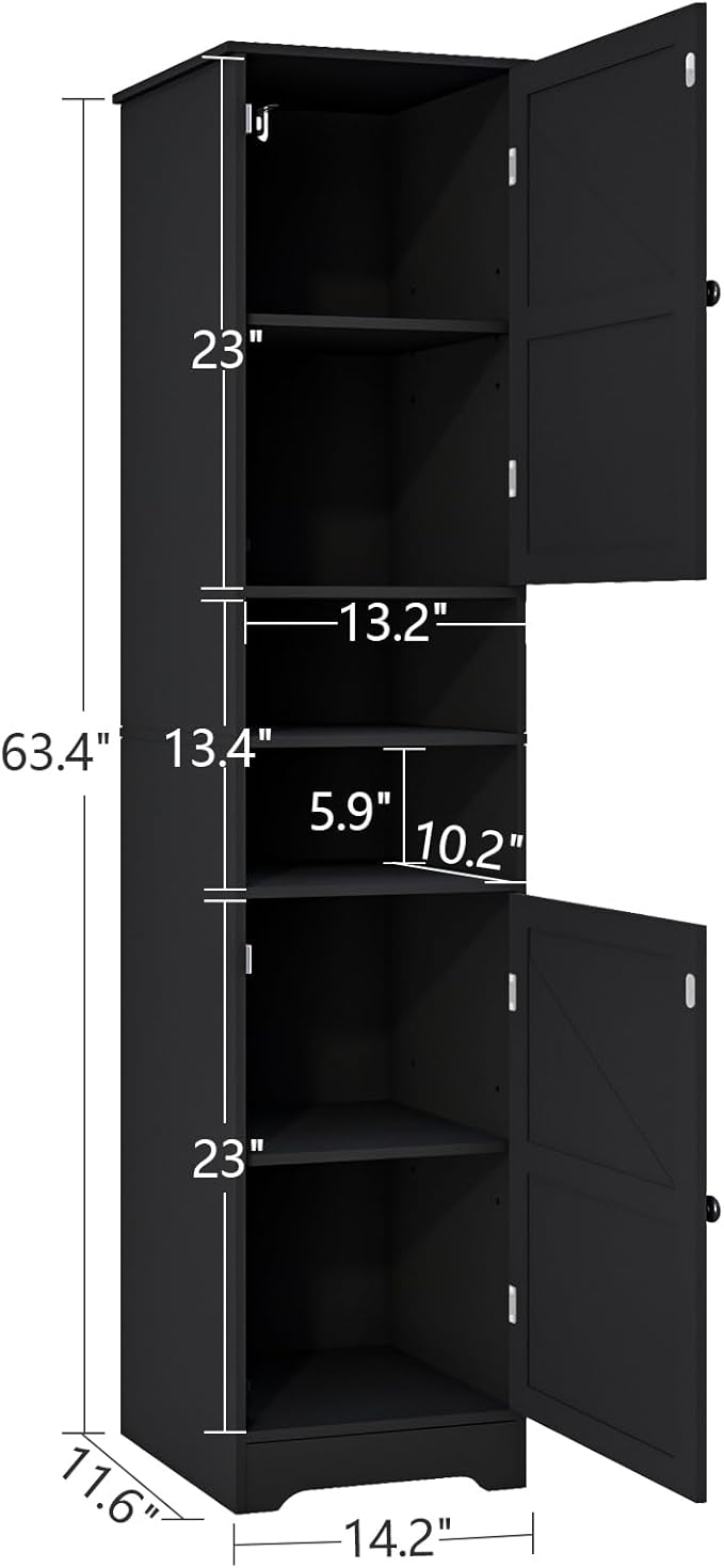 Tall Bathroom Cabinet, Storage Cabinet - Image 3