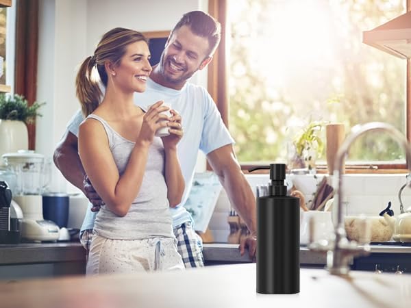 ARKTEK Large Stainless Steel Countertop Soap Dispenser Matte Black- Rust and - Image 6