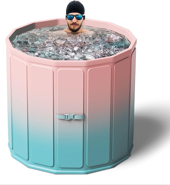 Portable Foldable Ice Bath Tub, Large Size 77 Gal, Fast Muscle Recovery by Binecer