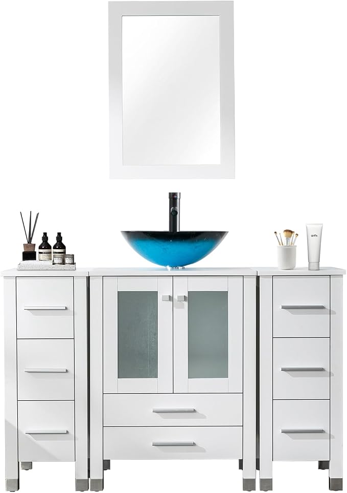 LUCKWIND 48" Bathroom Vanity Sink Combo, 24-inch Main Cabniet - Image 8