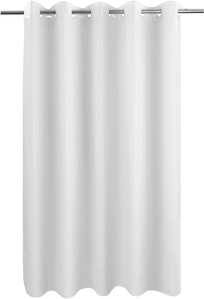 River Dream Extra Long Shower Curtain No Hooks or Liner Needed by RiverDream