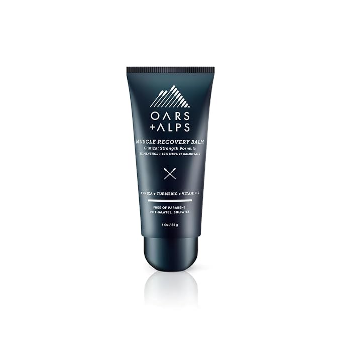 Oars + Alps Muscle Recovery Balm and Rub, Muscle Pain Relief Balm Infused by OarsAlps