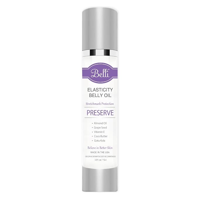 Belli Pregnancy Stretch Mark Belly Oil: 3.8 Ounces of Essential Maternity Skin by BelliSkinCare