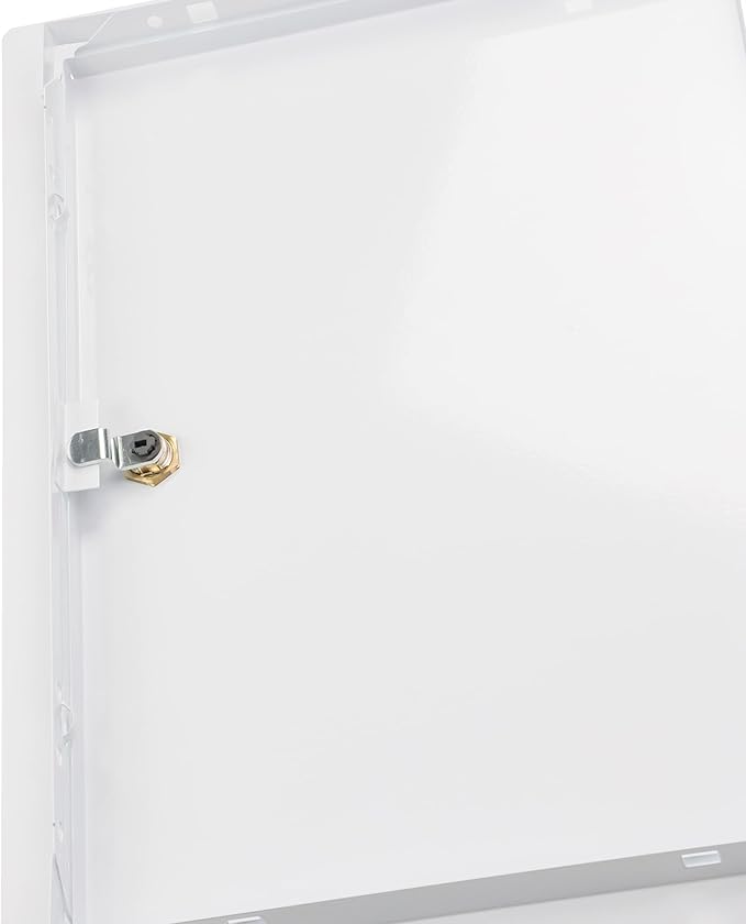 10" x 14" Lockable White Metal Access Door. Service Shaft Panel - Image 6