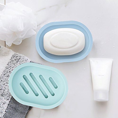Topsky 2-Pack Soap Dish with Drain, Soap Holder & Saver, Easy Cleaning - Image 5