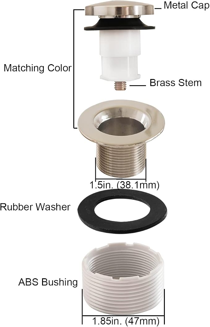 Tip-Toe Bathtub Drain Stopper - Image 7