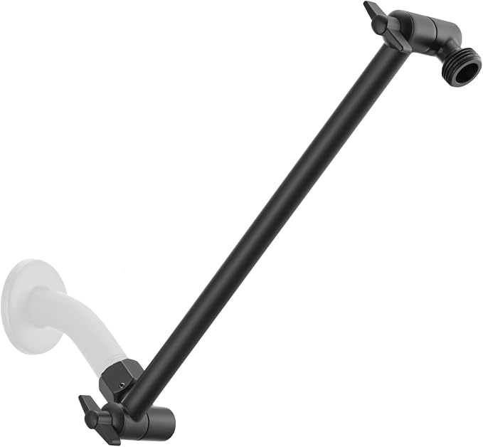 11 Inch Adjustable Shower Head Extension Arm by SINGINGRAIN