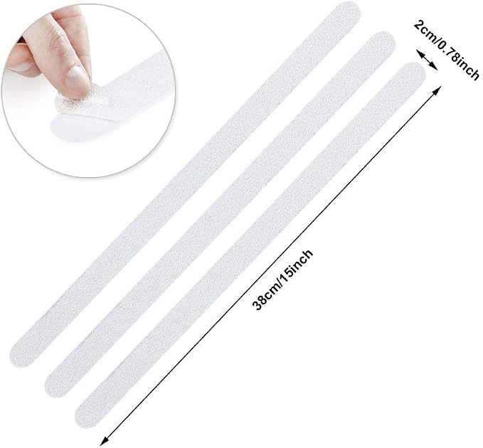 Non Slip Bath Stickers 18pcs, Safety Shower Treads Strips, Bathtub Anti-Slip - Image 2