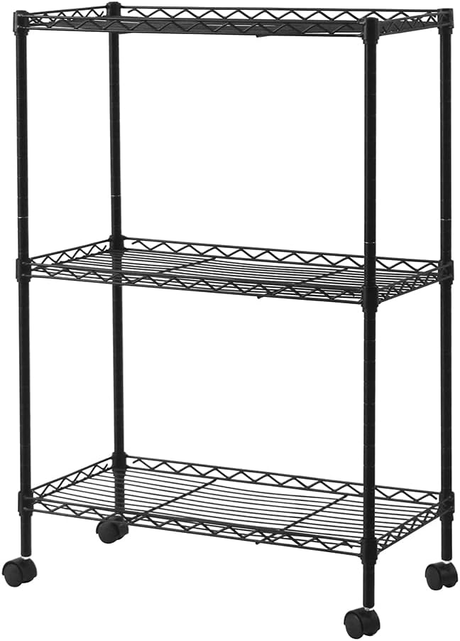 3 Tier Storage Racks Shelving, Heavy Steel Pantry Shelves, Adjustable Wire - Image 6