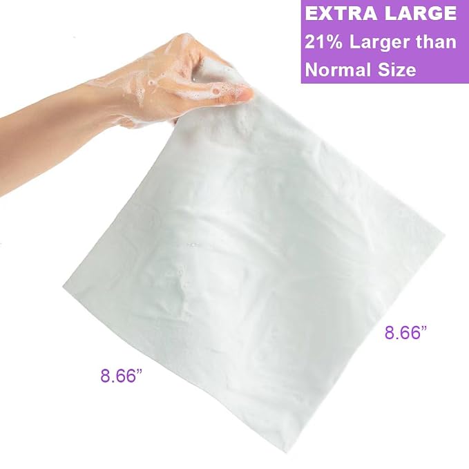 HYGIENJOY-21% Larger, Rinse Free Bath Sponges - Image 2