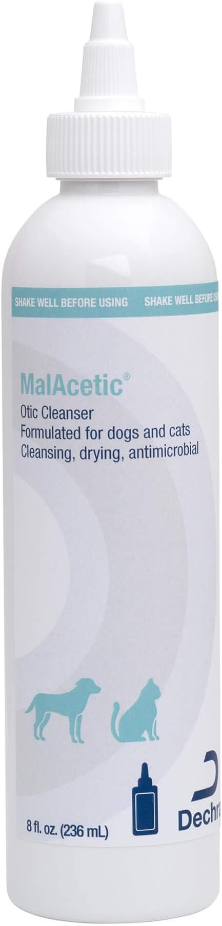 Malacetic Otic Cleanser for Dogs and Cats, 8 fl oz by Dechra