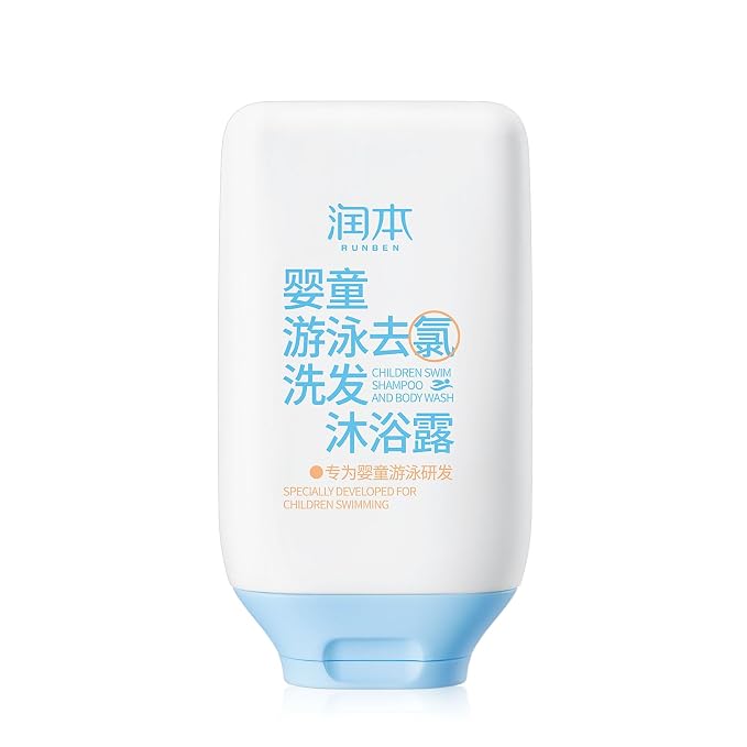 RUNBEN Kids Swim 2-in-1 Shampoo & Body Wash, After Swim Care by RUNBEN