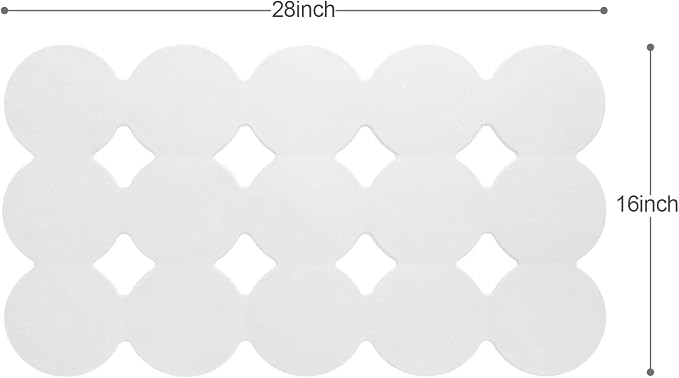 Patented Non Slip Bathtub Mat Shower Bath Mats - Image 2