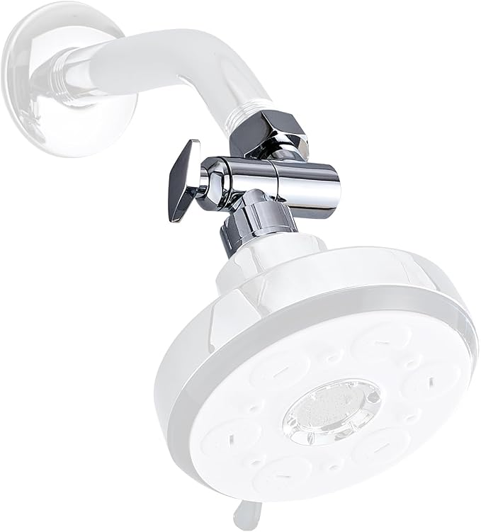 Adjustable Shower Head Extension Arm, 360° Swivel Elbow Adapter, Stainless by ZGZJWZ