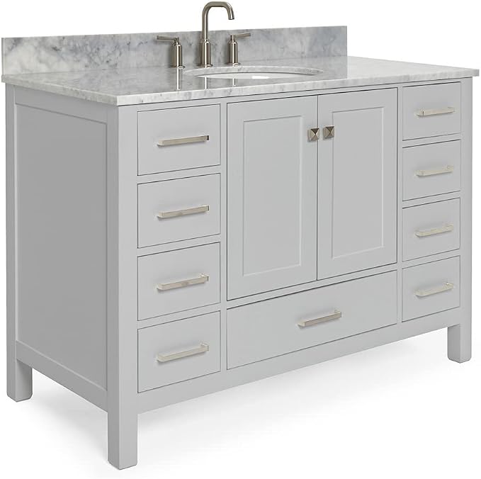 ARIEL 49" Grey Bathroom Vanity - Image 9