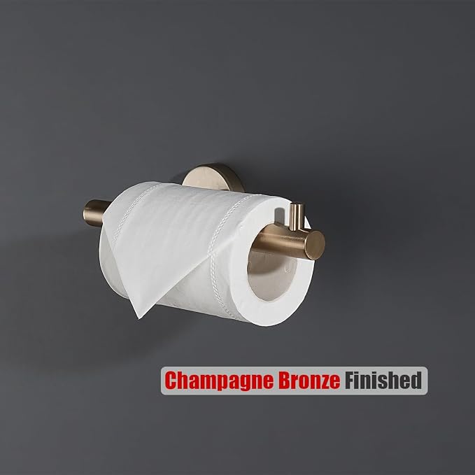 JQK Bathroom Hardware Set, 5-Piece Bath Accessories Set Champagne Bronze Wall - Image 6