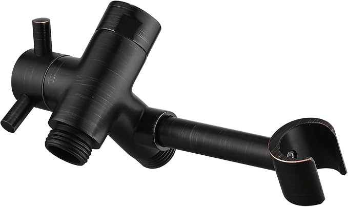 PDPBath Solid Brass Shower Arm 3 Way Shower Diverter Valve by PDPBath