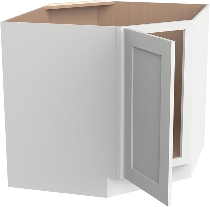 Diagonal Corner Kitchen Cabinet – Solid Wood – Freestanding Storage Organizer - Image 8