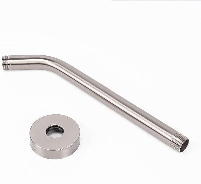 HarJue Shower Arm with Flange and Teflon Tape, Wall Mounted Shower Pipe 304 - Image 7
