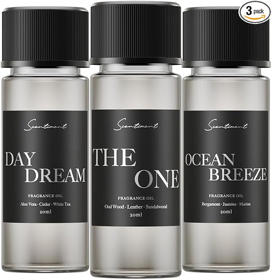 Scentiment Hotel Diffuser Oil Discovery Kit | Inspired by Five Star & Luxury by Scentiment