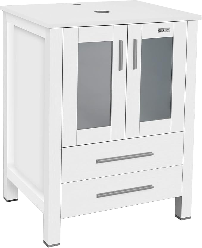 eclife 24" Modern Bathroom Vanity Sink Combo Freestanding Cabinet - Image 6