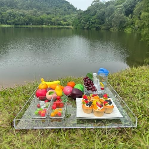Extra Large Clear Acrylic Ottoman Tray - Image 4