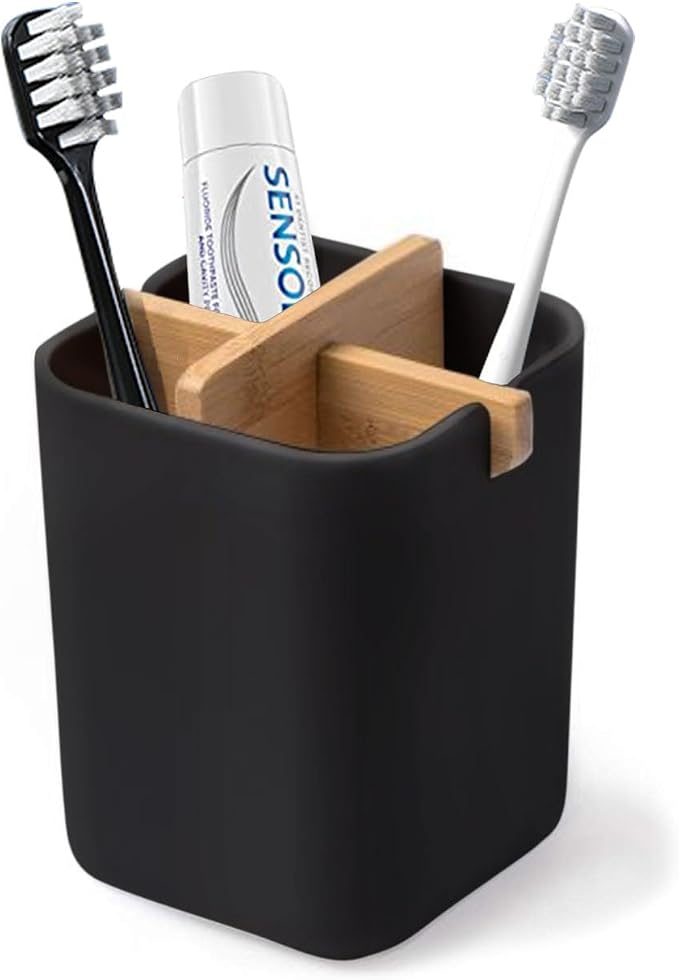 Aoheuo Bamboo-Toothbrush Holders-Multifunctional-Electric Toothbrush-Storage by Aoheuo