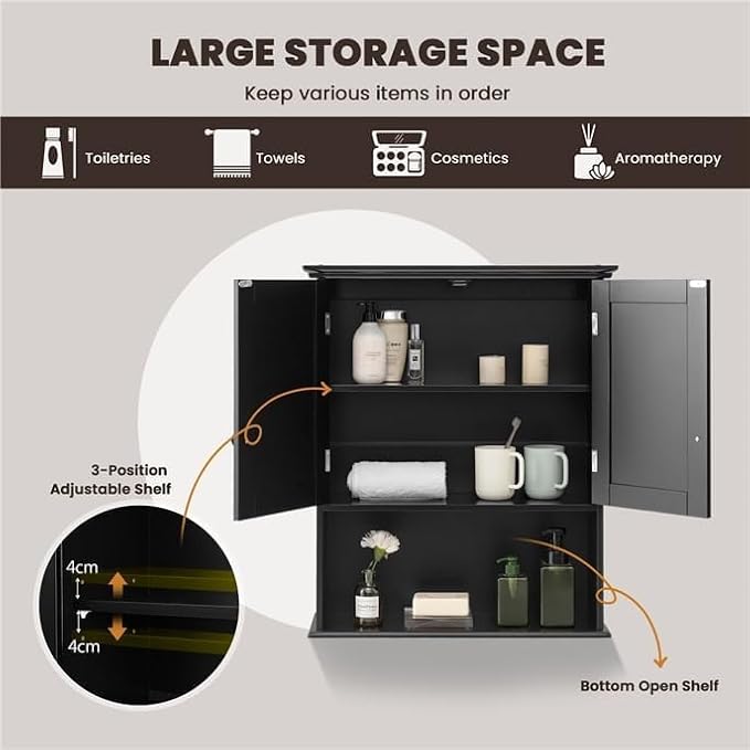 Safeplus 28" H x 23.5" W Wall Mount Medicine Cabinets - Image 6