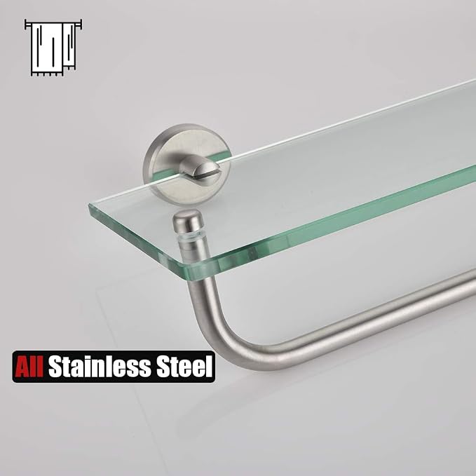 JQK Bathroom Glass Shelf, Shelf - Image 8