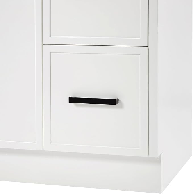 ARIEL Kelly 48 inch Bathroom Vanity Without Sink in White, Bathroom Base Cabinet - Image 8