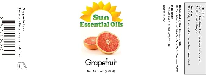 Sun Essential Oils Grapefruit Essential Oil 16oz Bulk - Image 2