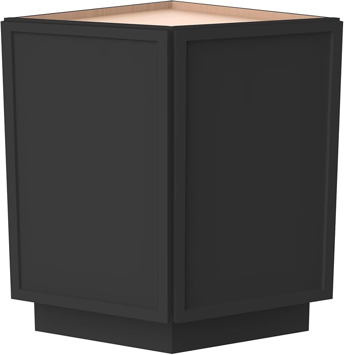 Corner Cabinet for Kitchen Bathroom, Solid Wood Frame by HCIOANHomecabinetseries