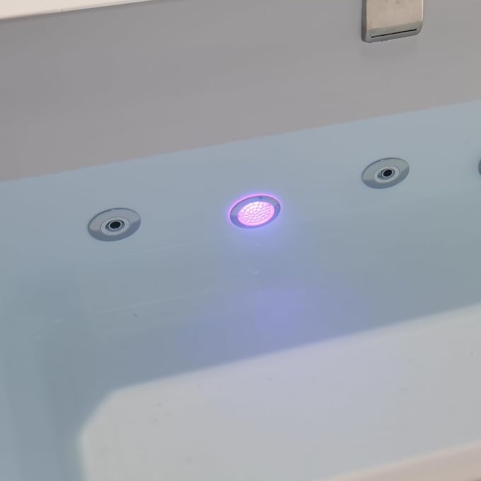 Empava Luxury 79" Dual-Zone Hot & Cold Tub: Whirlpool Bathtub - Image 3