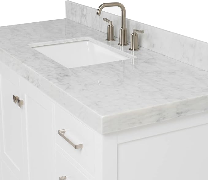 ARIEL Bathroom Vanity 54" White - Image 4