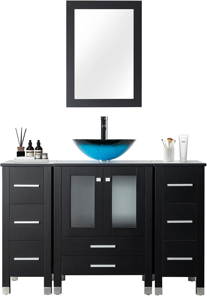 LUCKWIND 48" Bathroom Vanity Sink Combo, 24-inch Main Cabniet - Image 8
