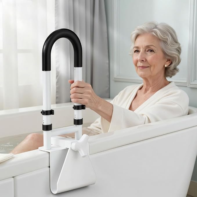 Adjustable Bathtub Safety Rail: Shower Grab Bar Handle - Image 5