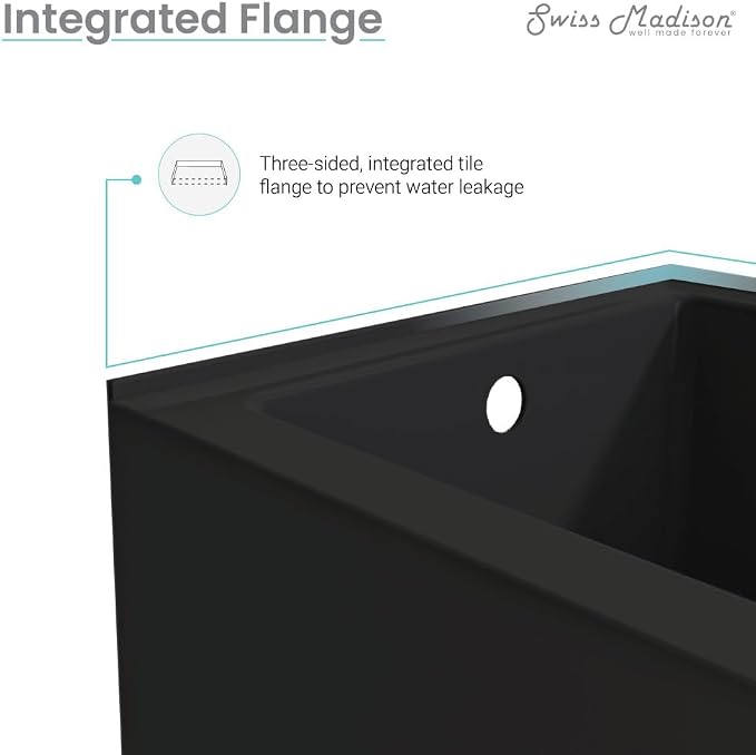 Voltaire 48" X 32" Right-Hand Drain Alcove Bathtub - Image 9