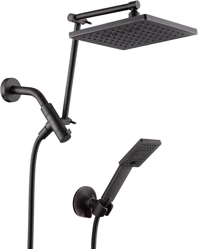 BRIGHT SHOWERS High Pressure Rain Shower Head Combo by BRIGHTSHOWERS