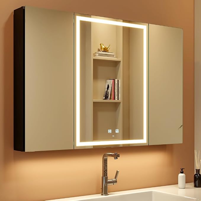 KWW LED Lighted Bathroom Medicine Cabinet by KWW